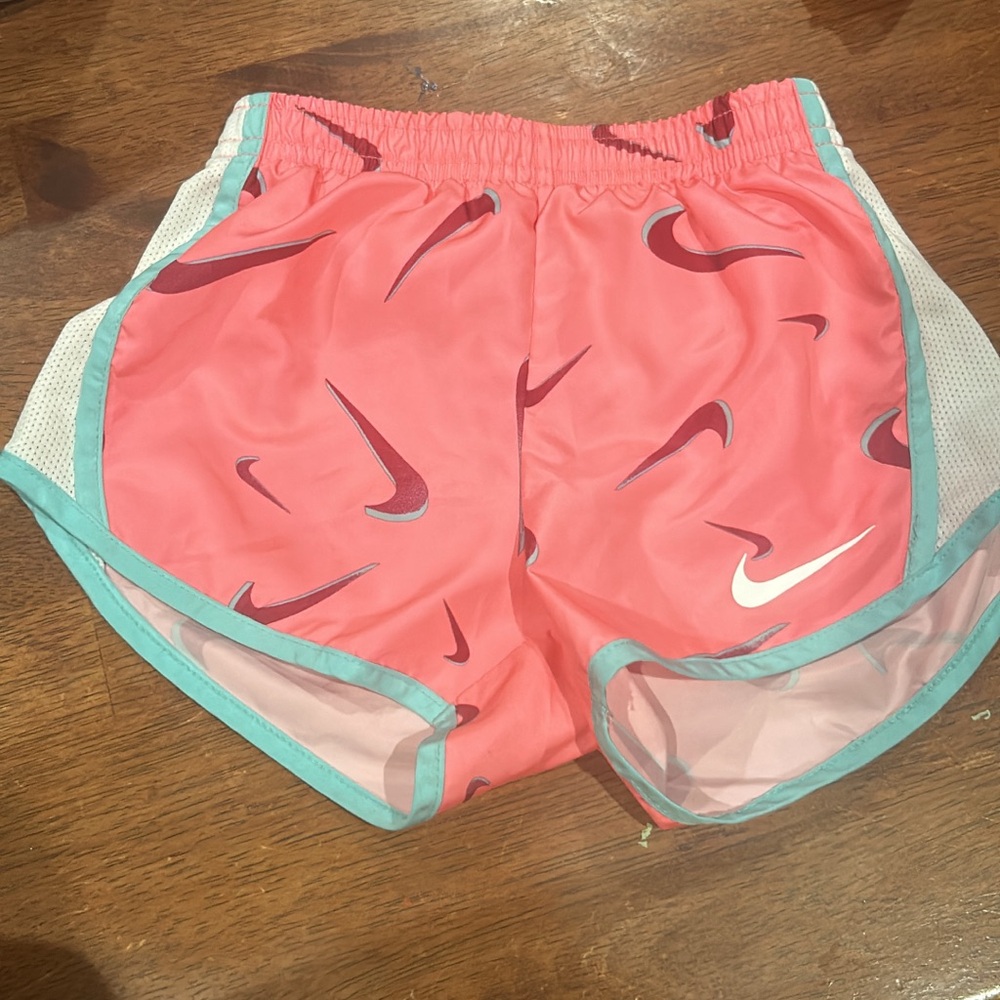 Nike Pink and Teal Kids Shorts